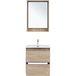 Тумба под раковину Aquanet Милан 336382 60 см дуб светлый