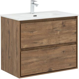 Тумба под раковину Aquanet Милан 336379 80 см дуб рустикальный