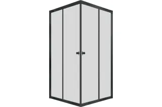 Душевой уголок Triton Вента Щ0000053382 100x100 см профиль чёрный стекло прозрачное
