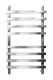 Полотенцесушитель водяной Indigo Askel LASWPF80-50 80x50 см хром