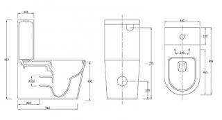 Унитаз SSWW напольный CT2046
