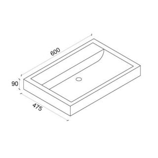 Умывальник мебельный Alvaro Banos Q 60