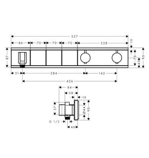 Смеситель для душа Hansgrohe RainSelect 15356600