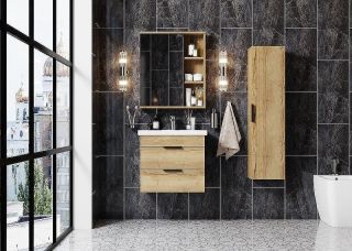 Зеркальный шкаф Onika Легран 207036 70 см дуб галифакс