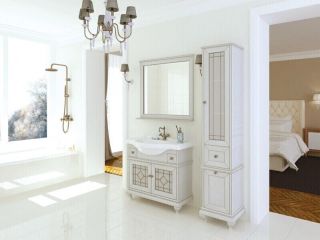 Зеркало Акватон Беатриче 105см слоновая кость 1A187302BEM60