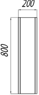 Модуль для зеркала Акватон Брук дуб Феррара 1A201003BCDF0