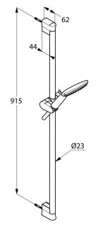 Душевой гарнитур Kludi Freshline хром 6784005-00