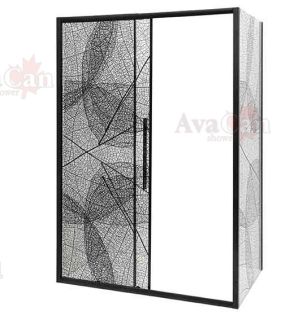 Душевой уголок AvaCan FB 160-180 + SB 80 чёрный