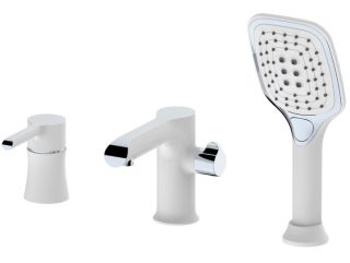 Смеситель на борт ванны Haiba HB80805-8 белый