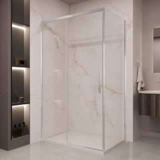 Душевой уголок Vincea Stella VSR-1ST1016CL, 1600*1000, хром, стекло прозрачное