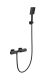 Смеситель для душа Wonzon & Woghand Twist WW-B2025-A-MB с термостатом чёрный матовый