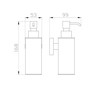 Дозатор для мыла Wonzon & Woghand Easy WW-8132 хром