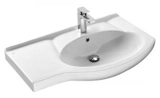 Мебельная раковина Santek Коралл 1WH110225 крыло слева 83см белый