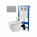 Комплект унитаза с инсталляцией Point Элемент PN48260SB с сиденьем Микролифт