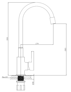 Смеситель для кухни ESKO Coral CL 519 W белый