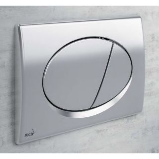 Кнопка смыва AlcaPlast для инсталляции хром глянцевый M71