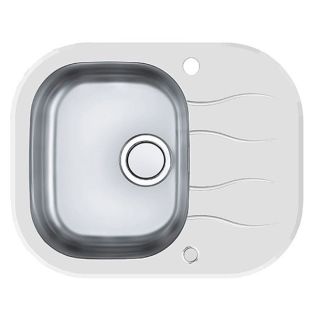 Кухонная мойка Alveus 1123810 Wave 10 белая  62x50