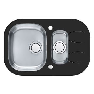 Кухонная мойка Alveus 1123817 Wave Up 30 черная 76x50