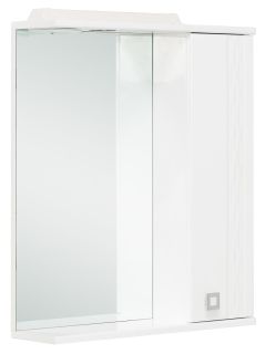 Шкаф-зеркало с подсветкой Onika Лига 206030 правый 60см белый