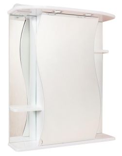 Шкаф-зеркало с подсветкой Onika Лилия 206511 правый 65см белый
