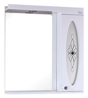 Шкаф-зеркало с подсветкой Onika Кристи 206536 правый 65см белый