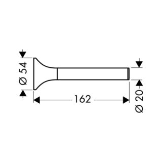Держатель для запасного рулона Hansgrohe Terrano 41328810 сатин