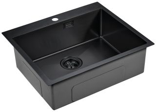 Мойка кухонная Paulmark Isar PM805951-GM воронёная сталь