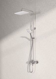 Душевая стойка Kludi Cockpit Explorer с термостатом хром 8005005-00