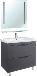 Тумба под раковину Bellezza Санриса 100см серебро 00000008723