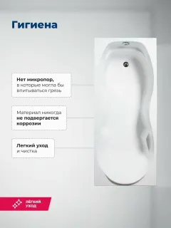 Акриловая ванна Aquanet Tessa 347894 170x70 см с каркасом с фронтальной и боковой панелями