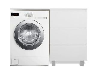 Напольная тумба с раковиной Эстет Dallas Luxe ФР-00009669 П 105см три ящика белый