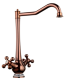 Смеситель для кухни Gappo G4065-3 красное золото