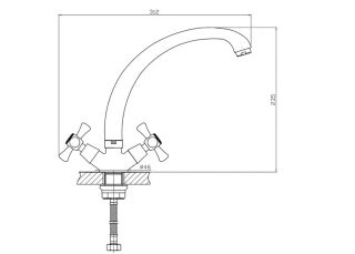 Смеситель для кухни Agger Retro A1900200