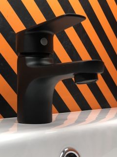 Смеситель для раковины Orange Loop M26-021b черный