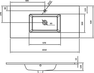 Раковина Armadi Art Monaco 100см капучино 852-100-CP