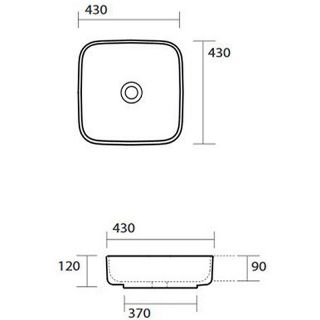 Раковина-чаша Kerasan Tribeca 43 460101 Белая