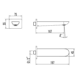 Излив для смесителя Lemark LM4981CW