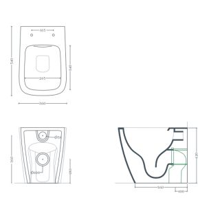 Унитаз Artceram A16 ASV007 01 00 белый