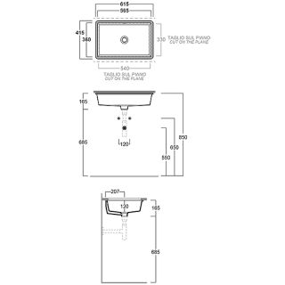 Раковина SIMAS Top E Lavabi D'Arredo S60 bi белая 61.5 см