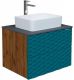 Тумба подвесная под раковину Grossman Альба 106502 65см веллингтон/бриз
