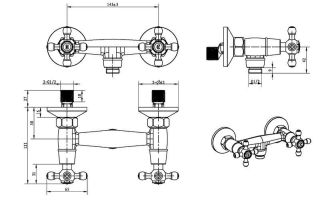 Смеситель для душа Boheme  ROYAL, _Комплект хром