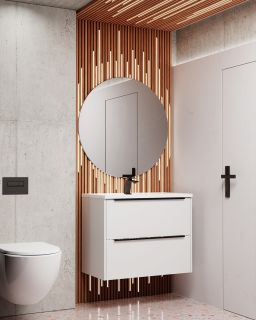 Тумба под раковину La Fenice Tesoro FNC-01-TES-PB-100-2 платиновый белый 100 см