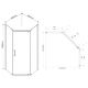 Душевой уголок Vincea Stresa VSP-1S900CH 90x90 см