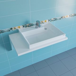 Раковина над стиральной машиной СанТа Юпитер 900129 90см правая белый