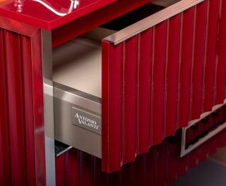 Тумба под раковину Armadi Art Monaco 100см бордо/хром 867-100-RCR