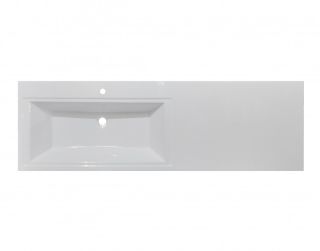 Эстет Dallas раковина для установки над спиральной машинкой 150 см левая