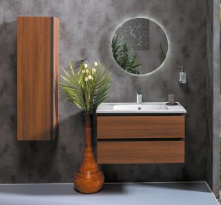 Тумба под раковину Armadi Art Capolda 85см тёмное дерево 849-085-D