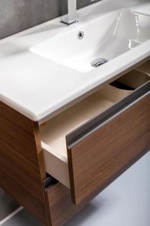 Тумба под раковину Armadi Art Capolda 100см тёмное дерево 849-100-D