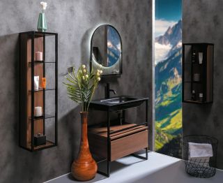 Ящик под консоль Armadi Art Loft 80см тёмное дерево 894-080-D