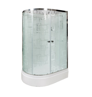 Душевая кабина Deto ЕМ2712 R N (без крыши) 120х80х210 см